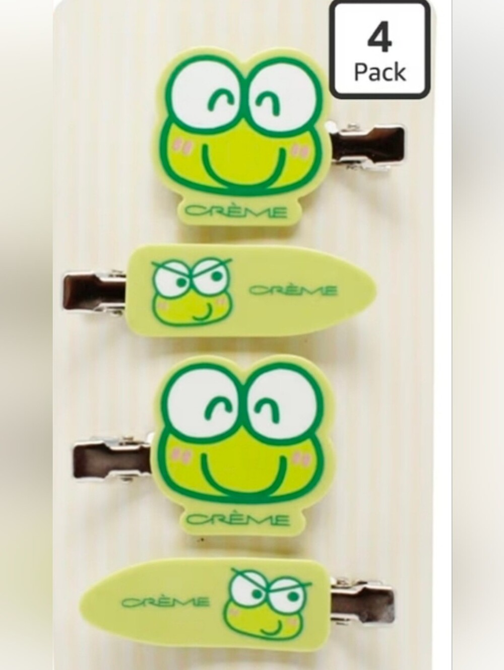 Keroppi Crease Free Hair Clips